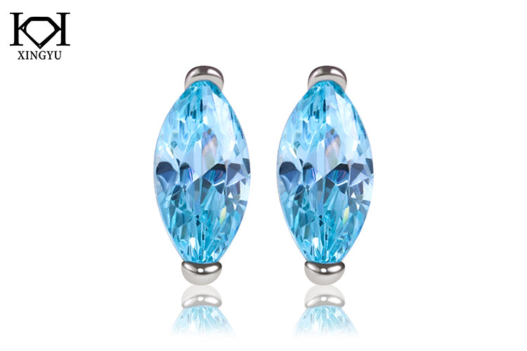 Brinco Aquamarine em Prata 925 ER-MQ3X6