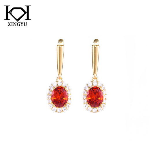 Brincos pedras cravejadas DCG0898