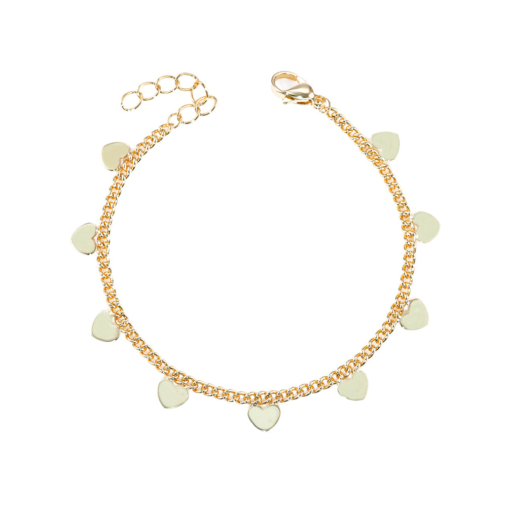 Pulseria Coracoes encantados lisos DCG0893