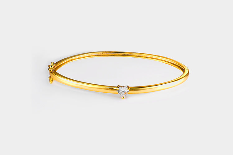 Bracelete Liso Coracao DCG1466