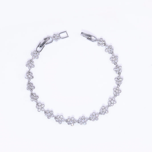 Pulseira Flores cravejadas DCG0733