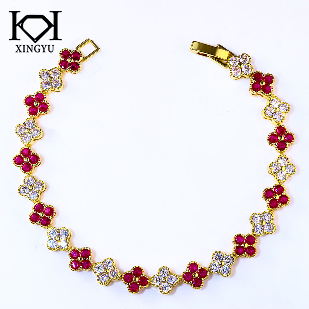 Pulseira Riviera Flowers colors 18 cm DCG0987