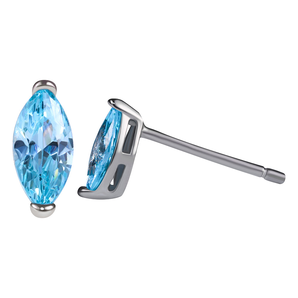 Brinco Aquamarine em Prata 925 ER-MQ3X6