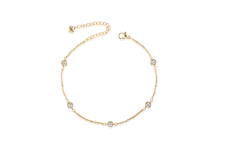 Tornozeleira cravacao inglesa Cristal  DCG1027