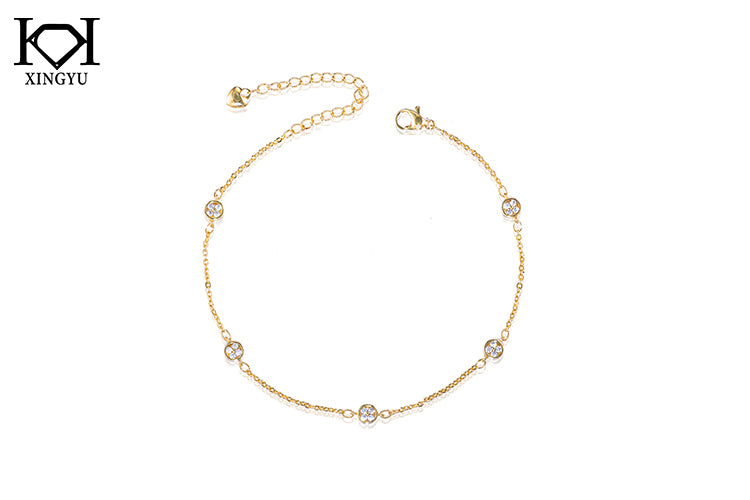 Tornozeleira cravacao inglesa Cristal  DCG1027