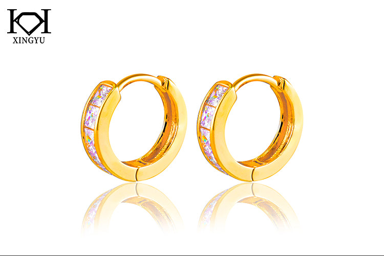 Trio Argolinhas Cravacao Navete  DCG1419