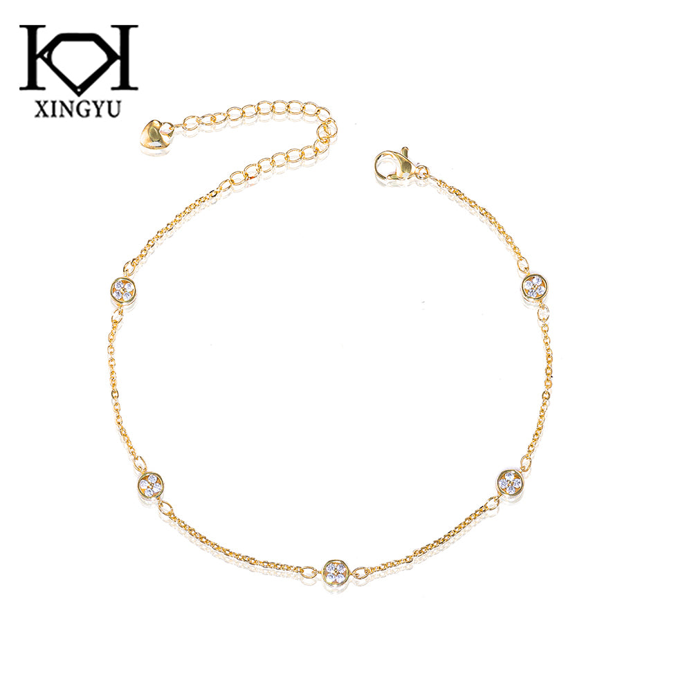 Tornozeleira cravacao inglesa Cristal  DCG1027