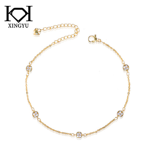 Tornozeleira cravacao inglesa Cristal  DCG1027