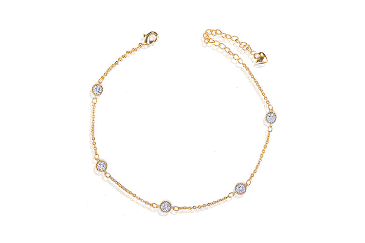 Tornozeleira pedras lapidadas DCG1029