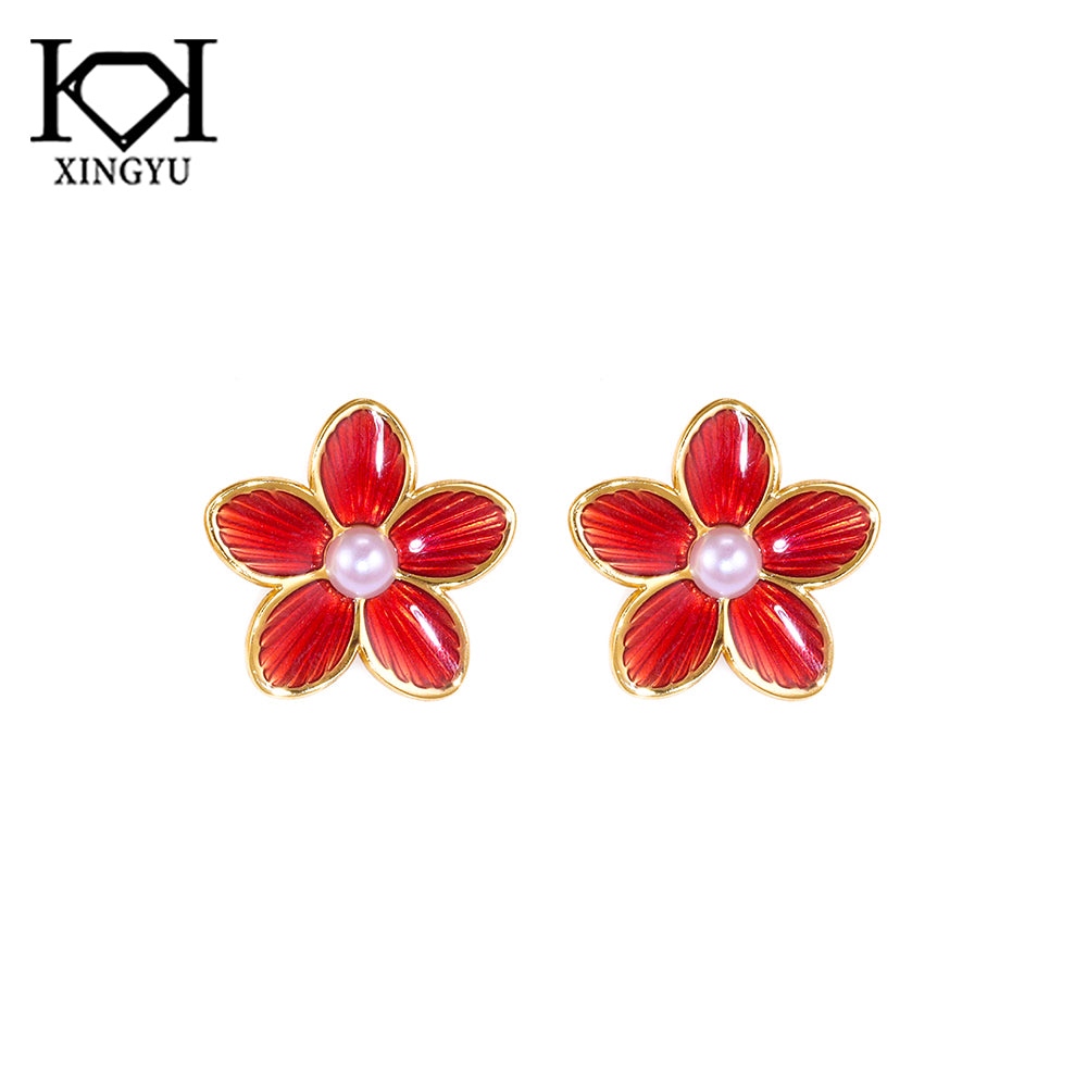 Brincos Flores Coloridas ECG0088