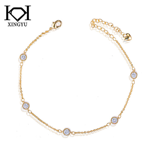 Tornozeleira pedras lapidadas DCG1029