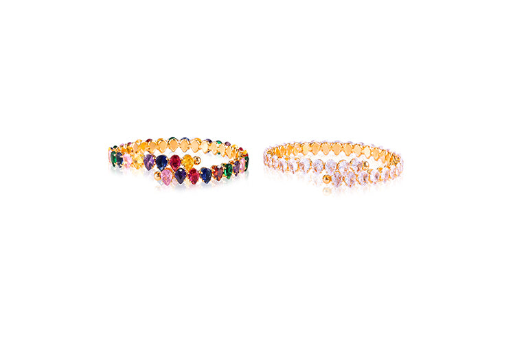 Bracelete Riviera Luxo Marquise stone oval  DCG0948