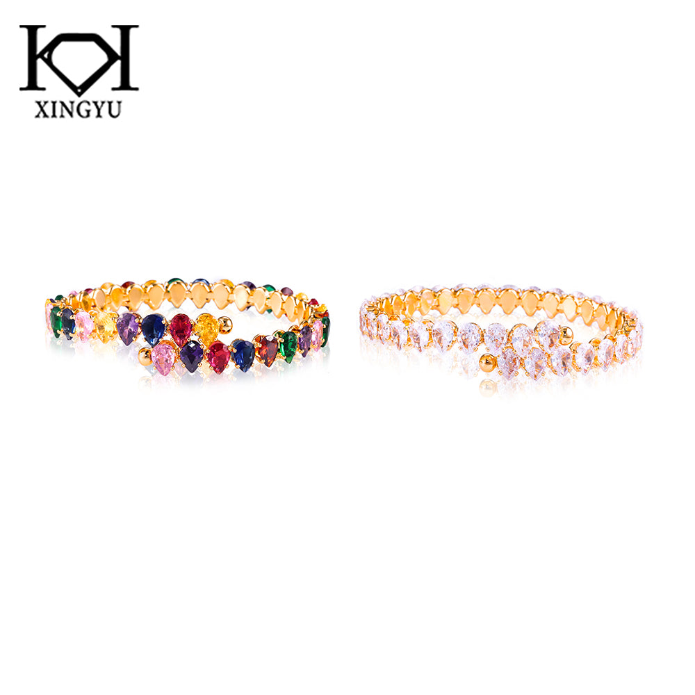 Bracelete Riviera Luxo Marquise stone oval  DCG0948