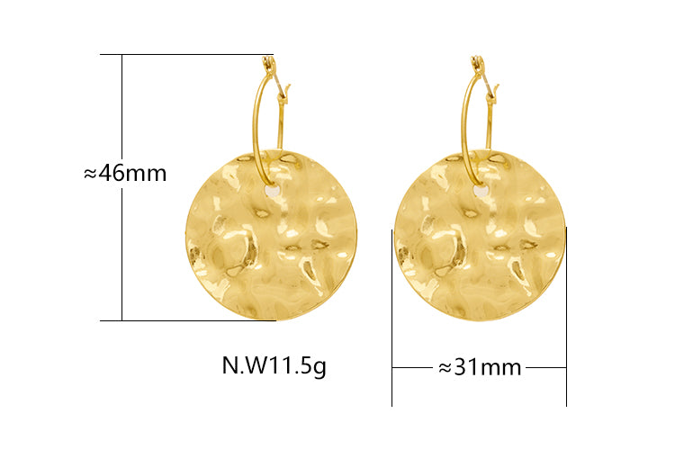 Brincos Circulo Organico - ACG1005