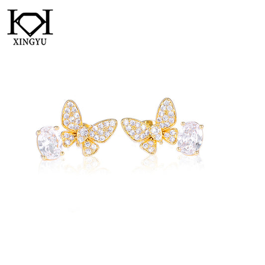 Brincos Borboletas de luxo DCG1005