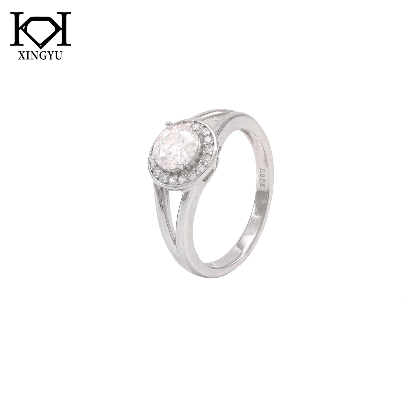 Anel prata 925 e Moissanite krs09459