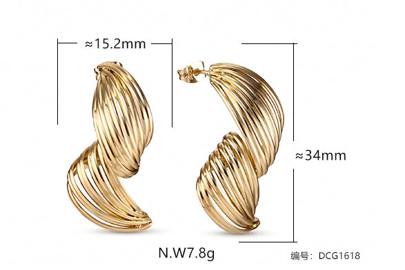 Brincos Estilo Europeu DCG1618