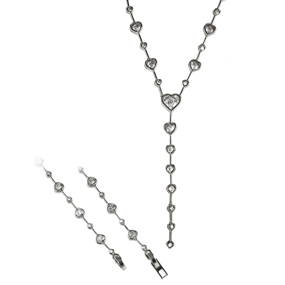 Colar Coracoes cravacao inglesa YE0030