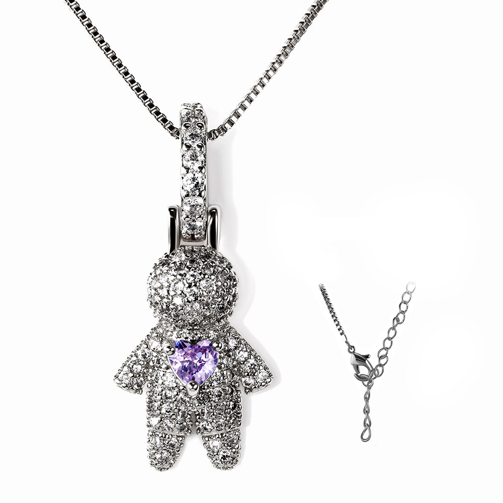 Pingente Menina Cravejada para Rivieras XYP101901