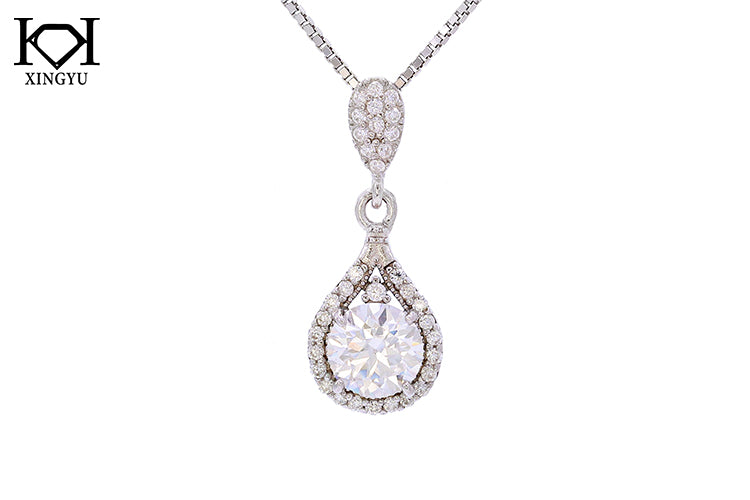Colar Luxo e estilo Prata 925 e Moissanite XYN101330