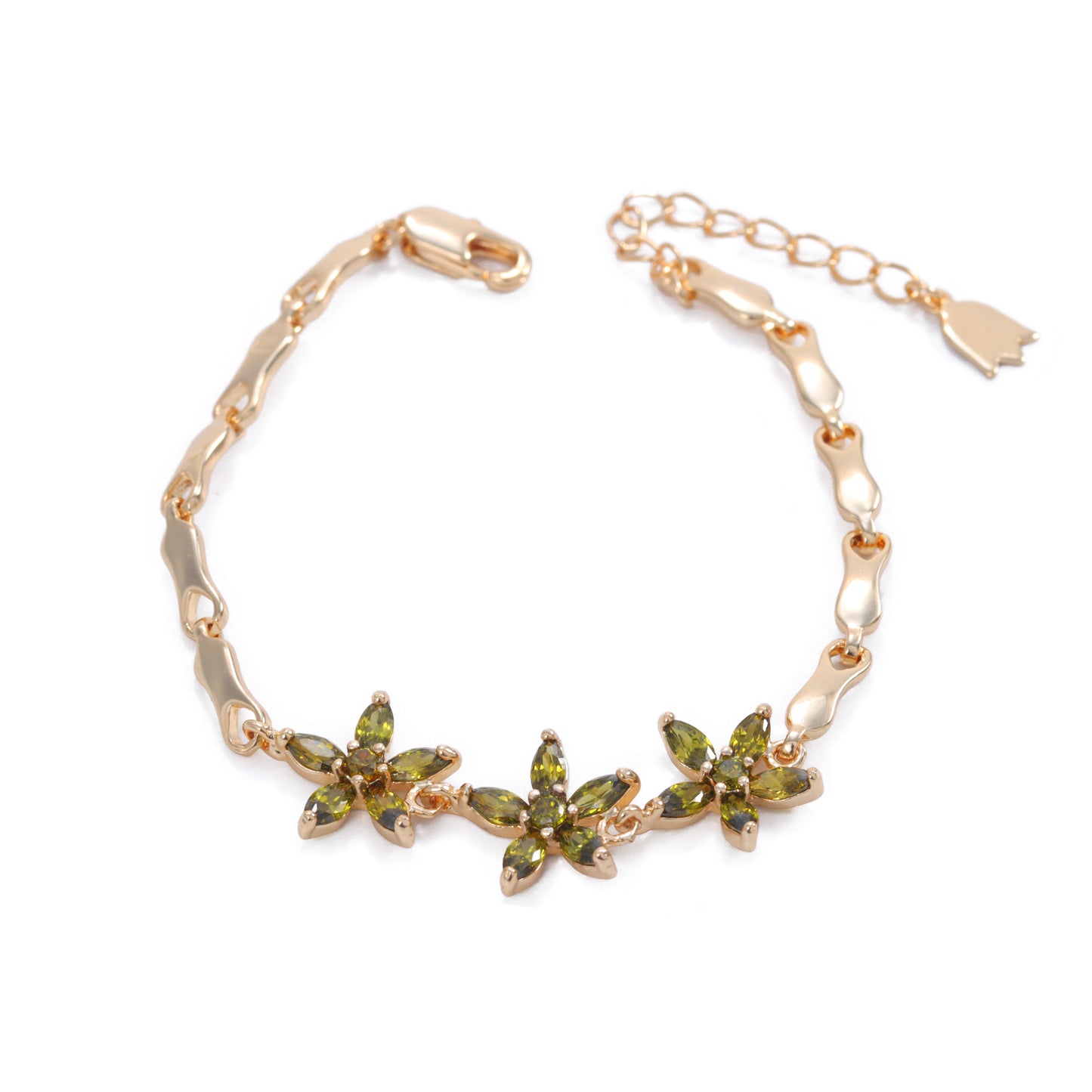 Pulseiras flores cravejadas XYH101141