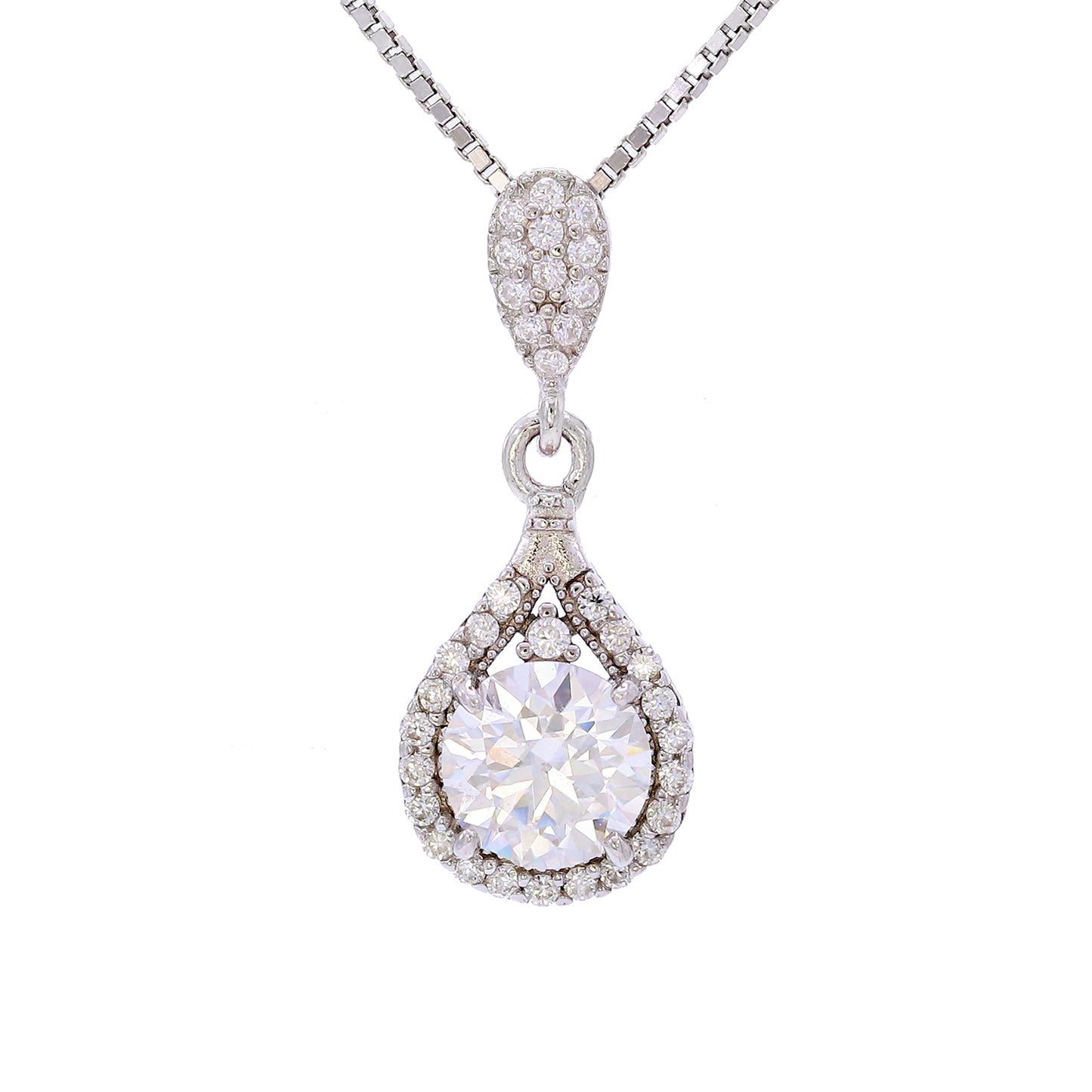 Colar Luxo e estilo Prata 925 e Moissanite XYN101330