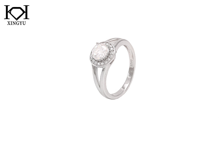 Anel prata 925 e Moissanite krs09459