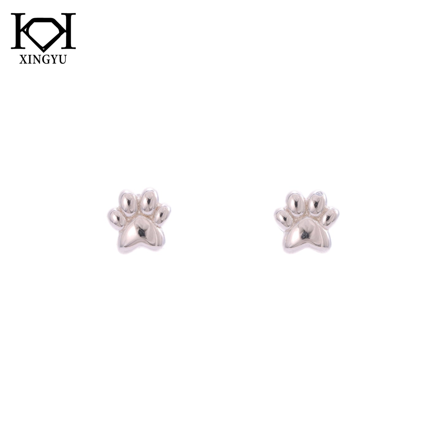 Brinco Pata de Cachorro - Prata 925 DCG0344