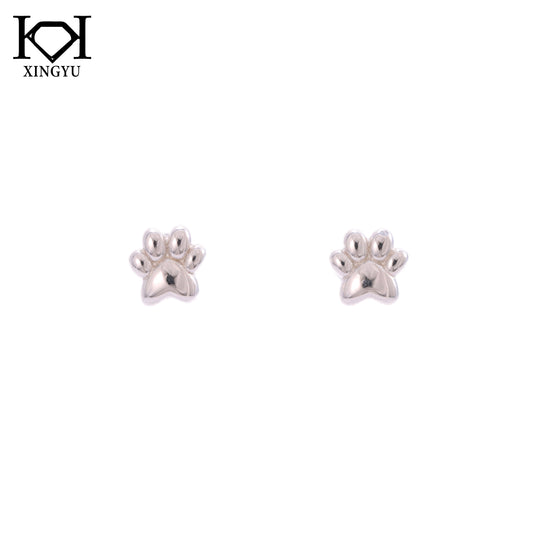 Brinco Pata de Cachorro - Prata 925 DCG0344