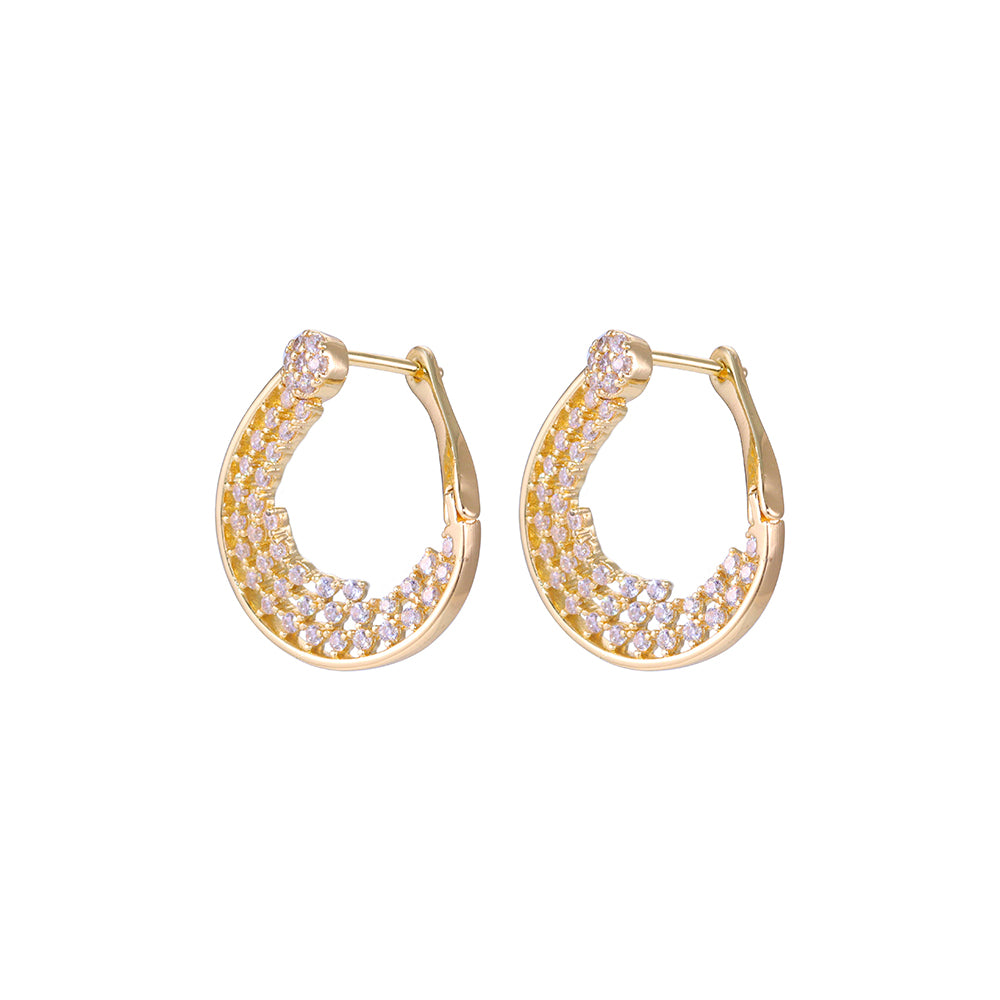 Brincos Luxo cravejado DCG0726