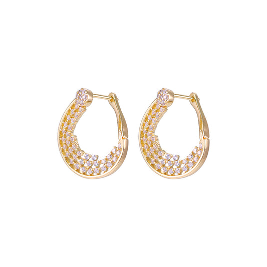 Brincos Luxo cravejado DCG0726