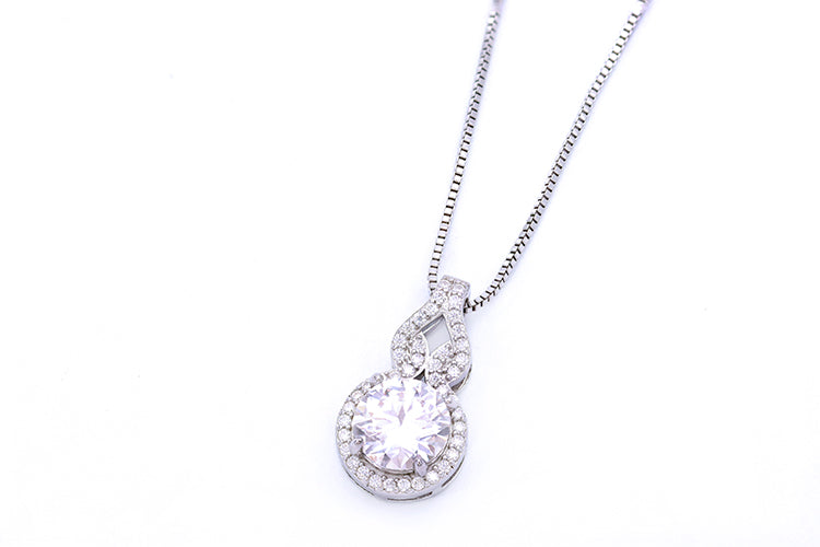 Colar Prata 925 e moissanite XYN101355