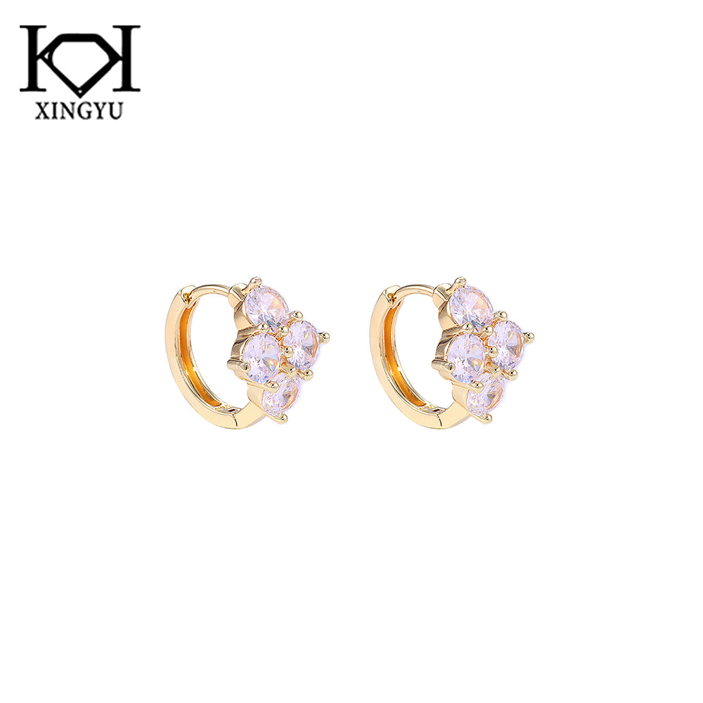 Brincos Argola Flor Alto Carbono DCG0709