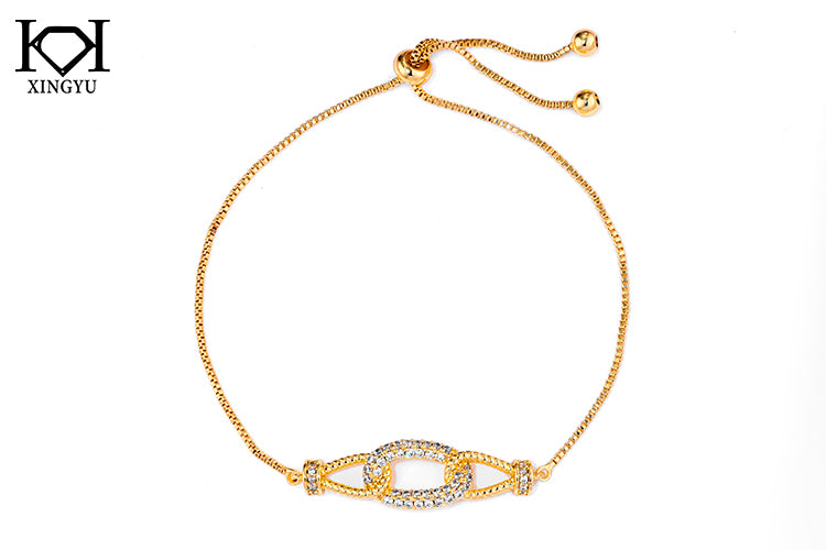 Pulseira Oval Cravejada DCG1459