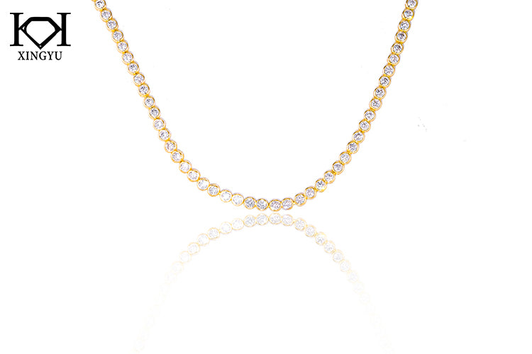 Colar Riviera Zirconias redondas DCG1067