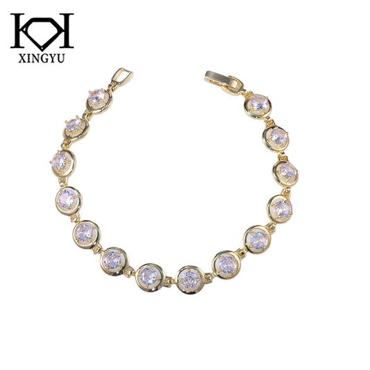 Pulseira pontos de luz cravejados DCG0551