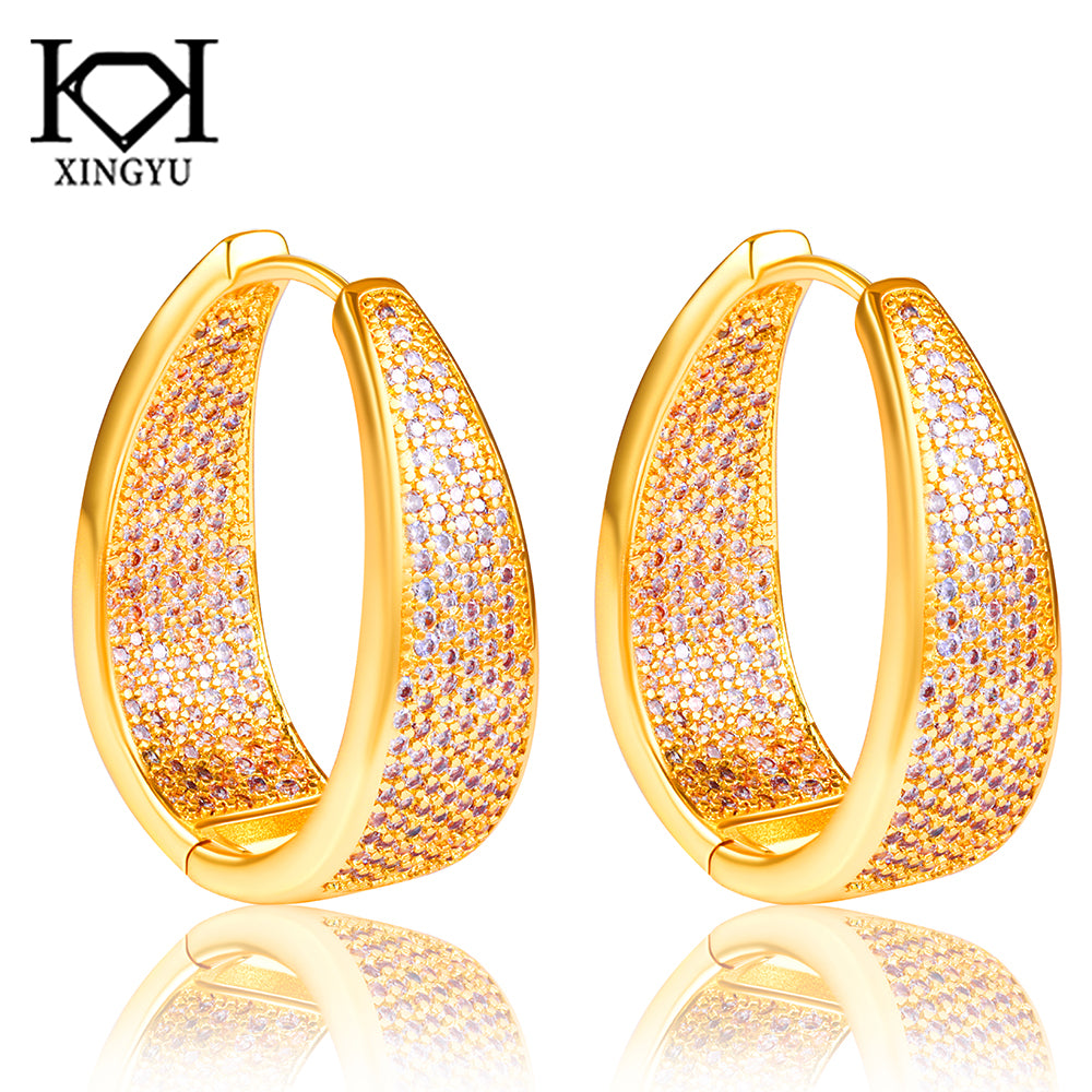 Brincos Argola Pave YE0001