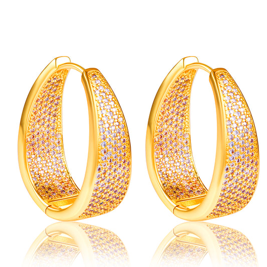 Brincos Argola Pave YE0001