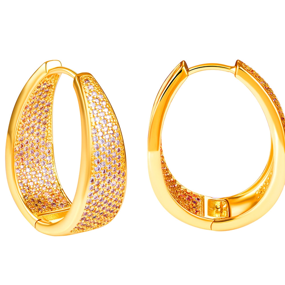 Brincos Argola Pave YE0001