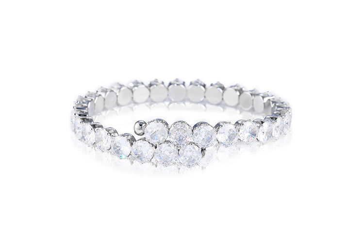Bracelete Riviera Luxo Marquise stone redonda  DCG0949
