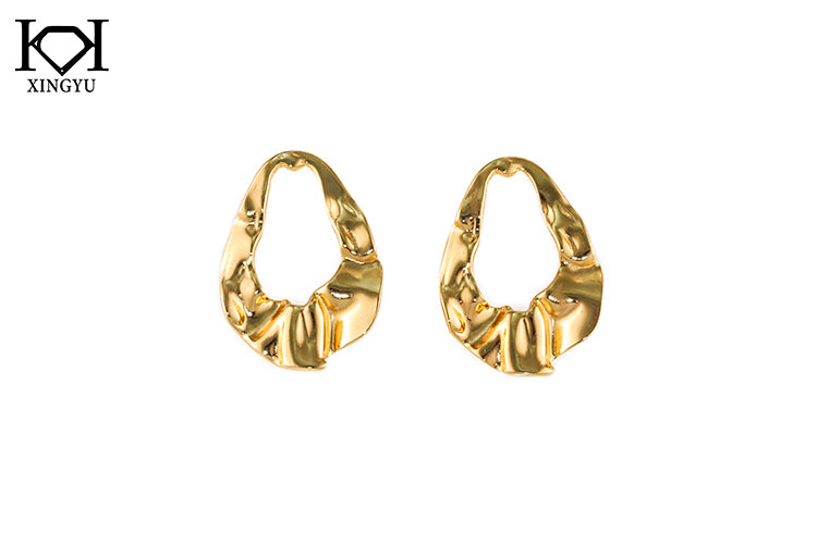 Brincos Argolas Organicas ECG0237