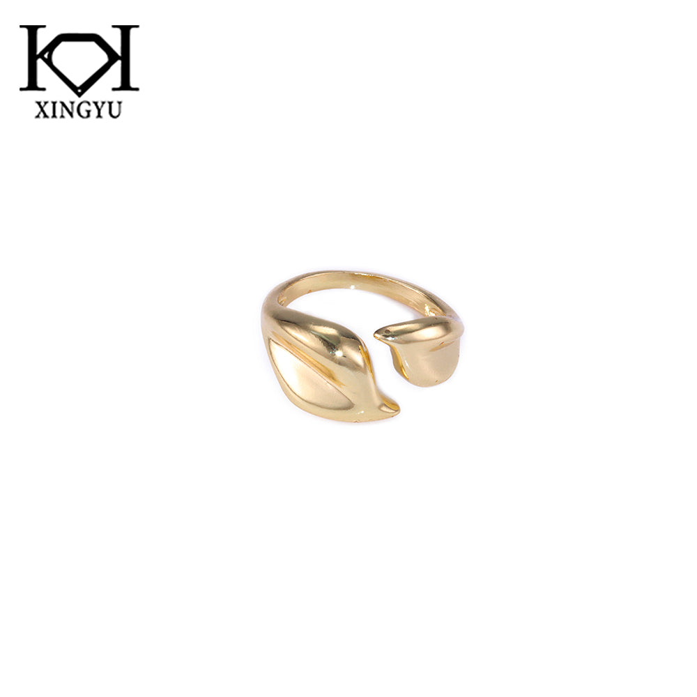 Anel folhas lisas DCG0783