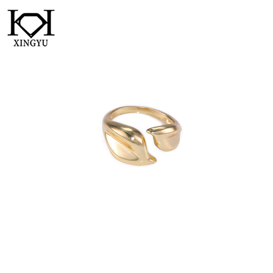 Anel folhas lisas DCG0783