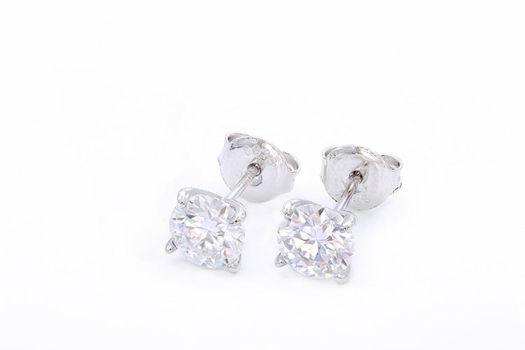 Brincos ponto de luz  Prata 925 e Moissanite XYE104917