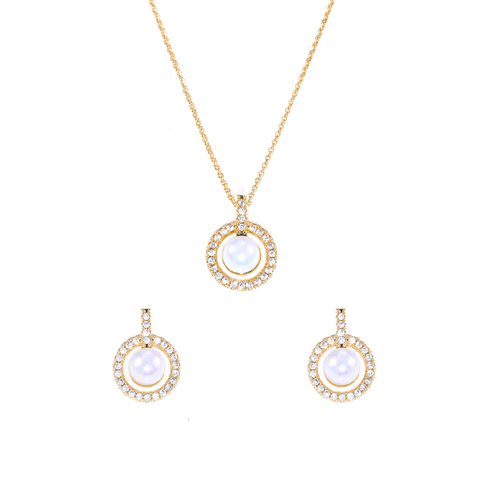 DCG0890 Chinese gold White+shell set
