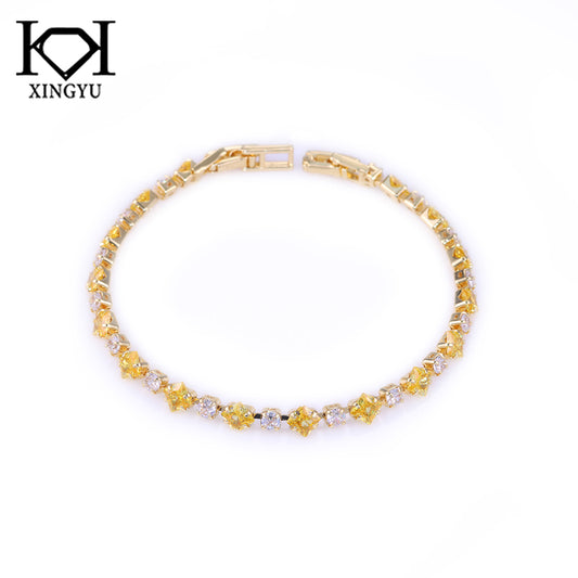 Pulseira Riviera Fancy Yellow e Esmeralda DCG0645