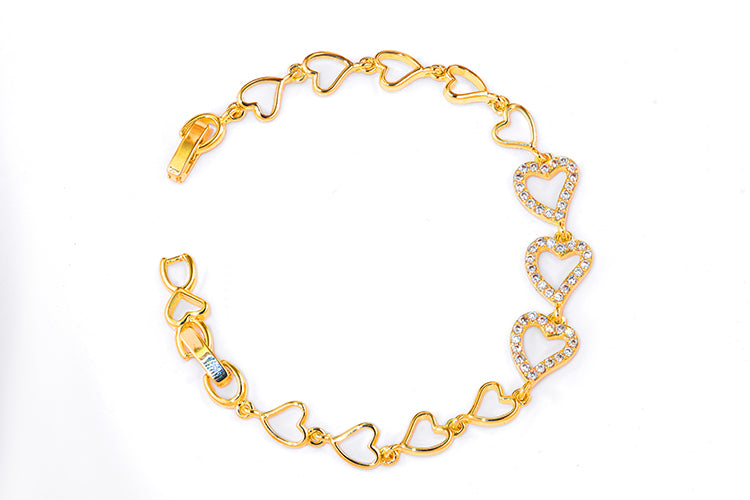 Pulseira Coração Cravejado DCG1385