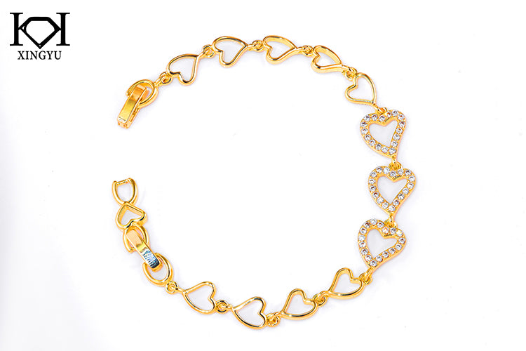 Pulseira Coração Cravejado DCG1385