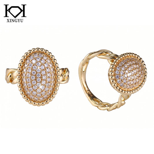 Anel Cravacao Pave DCG1639