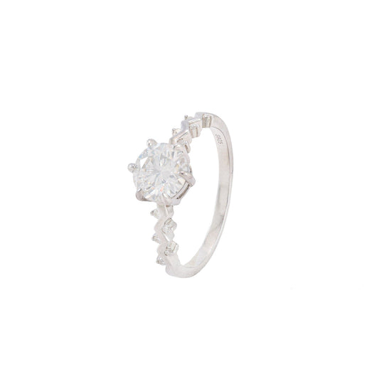 Anel Prata 925 Moissanite XYR101461